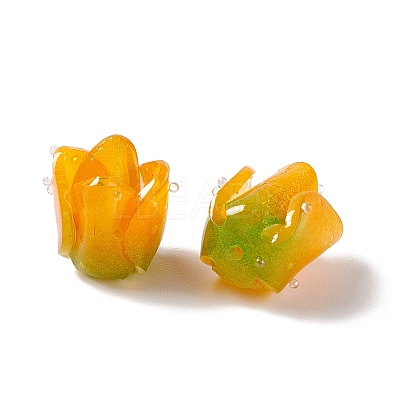 Tulip Opaque Acrylic Beads SACR-G022-01B-1