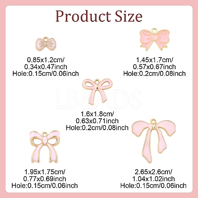 50Pcs 5 Styles Alloy Enamel Charms ENAM-YW0005-82-1