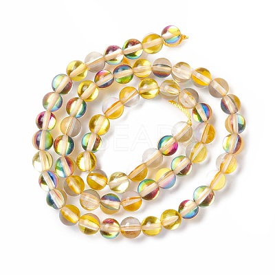 Synthetic Moonstone Beads Strands G-E573-02A-19-1