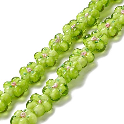 Handmade Lampwork Beads Strands LAMP-D015-08E-1