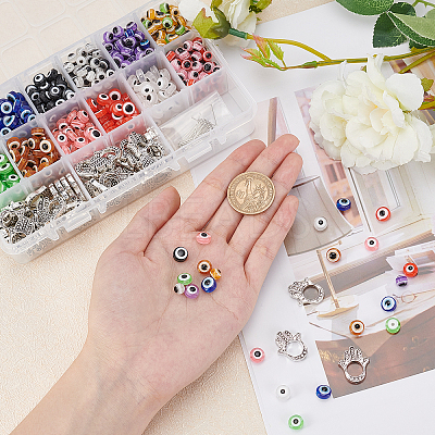 820Pcs DIY Evil Eye Themed Pendant Making Kits DIY-NB0004-89-1