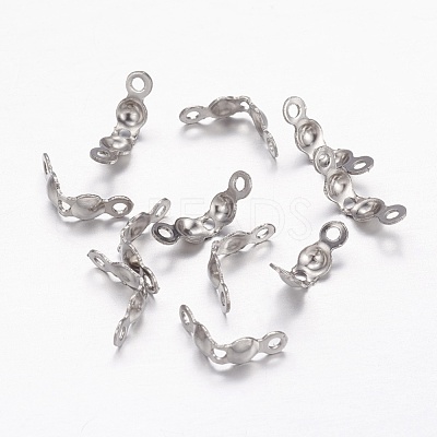 Tarnish Resistant 304 Stainless Steel Bead Tips X-STAS-E129-06P-1