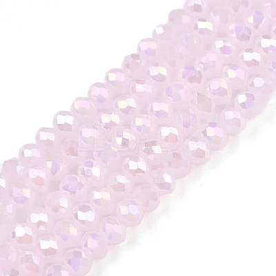 Electroplate Glass Beads Strands EGLA-A044-J3mm-B02-1