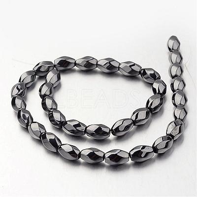Non-magnetic Synthetic Hematite Beads Strands G-F300-12-09-1