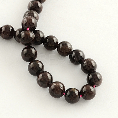 Natural Garnet Gemstone Bead Strands G-R263-4mm-1