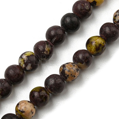 Natural Cherry Blossom Jasper Beads Strands G-C079-A02-01-1