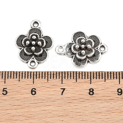 Tibetan Style Alloy Connector Charms AL-CBA8479-09AS-1