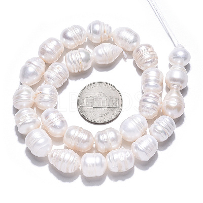 Natural Cultured Freshwater Pearl Beads Strands PEAR-N012-10C-1