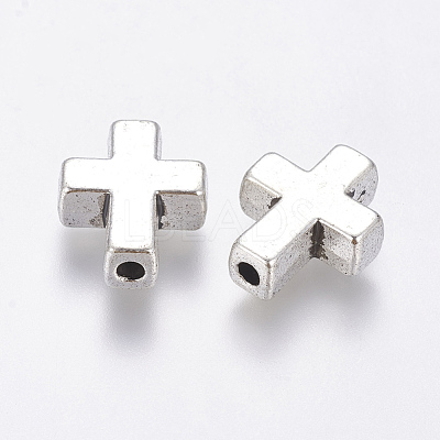 Tibetan Style Alloy Beads TIBEB-A134914-AS-FF-1