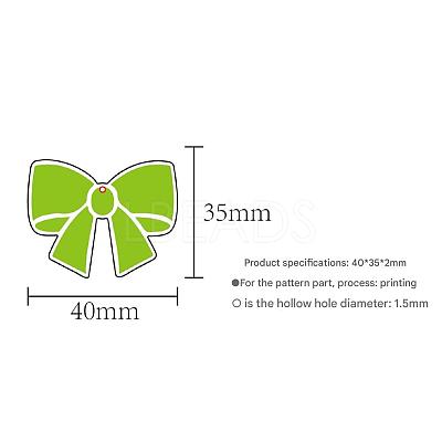 Printed Acrylic Pendants FIND-WH0433-63-1
