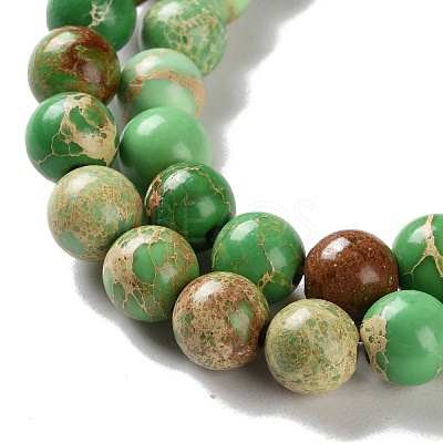 Dyed Natural Regalite/Imperial Jasper/Sea Sediment Jasper Beads Strands G-B124-C01-12-1