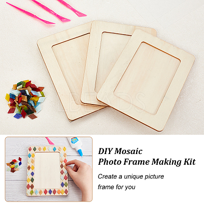 DIY Mosaic Photo Frame Making Kit DIY-OC0004-46-1