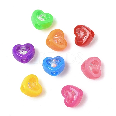 Tansparent Acrylic Beads OACR-D309-08-1
