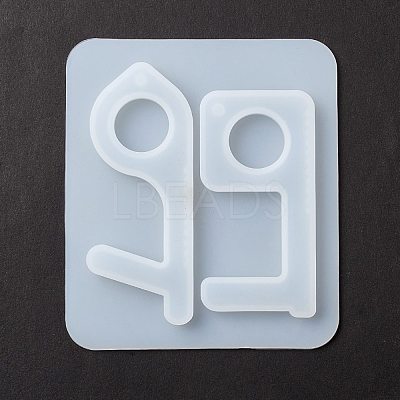 Key Shape DIY Pendant Silicone Molds DIY-F114-14-1