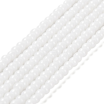Imitation Jade Glass Beads Strands GLAA-K062-A01-09-1
