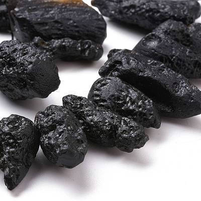 Natural Tektite Beads Strands G-K419-02C-1