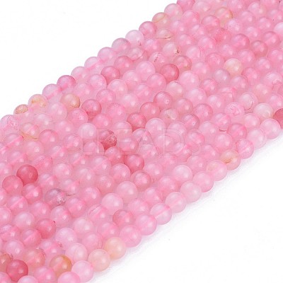 Natural Rose Quartz Beads Strands X-G-F591-04-6mm-1
