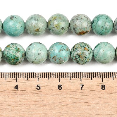 Natural Peruvian Turquoise(Jasper) Beads Strands G-F836-A02-10mm-1
