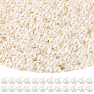 Imitation Pearl Acrylic Beads PEAR-LT0001-02F-1