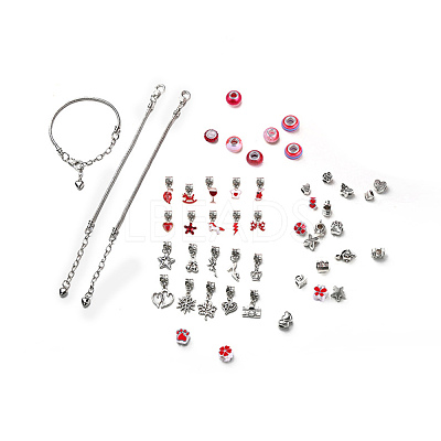 DIY Alloy European Bracelets Making Kits DIY-I108-01E-1