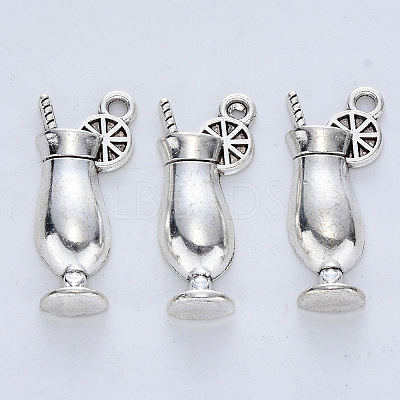 Tibetan Style Alloy Pendants TIBE-R316-103AS-RS-1