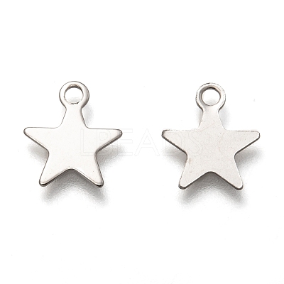 Non-Tarnish 201 Stainless Steel Charms STAS-B001-14A-P-1