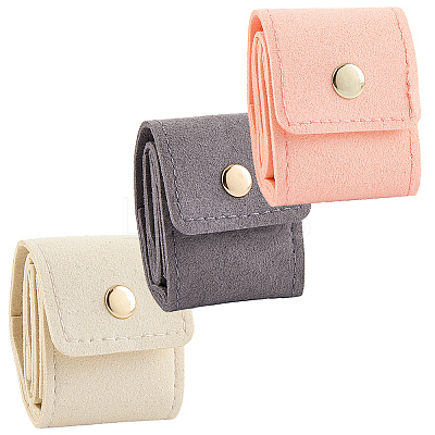 3Pcs 3 Colors PU Leather Jewelry Rolls ABAG-CL0001-43A-1