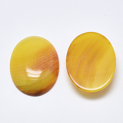 Natural Banded Agate/Striped Agate Cabochons G-T122-22F-1