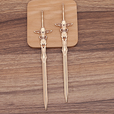 Alloy Sword Hair Sticks OHAR-PW0006-17C-1