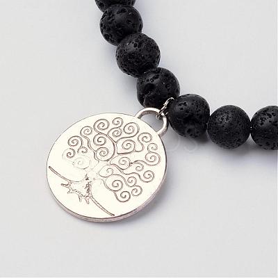 Alloy Charm Bracelets BJEW-JB02674-02-1