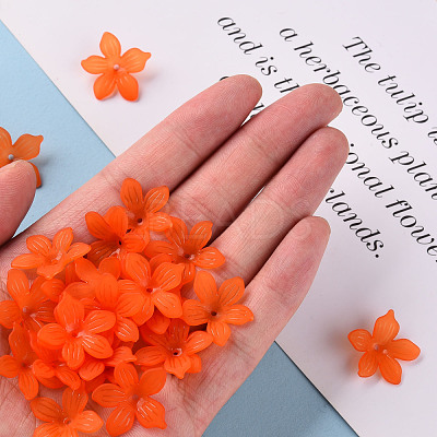 Frosted Acrylic Bead Caps MACR-S371-05A-726-1