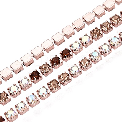 Iron Rhinestone Cup Chains CH-Q006-02A-08-1