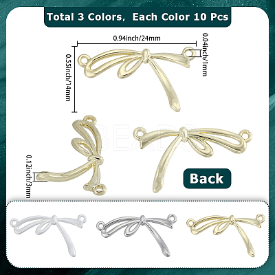 30Pcs 3 Colors Alloy Pendants FIND-SC0021-09-1