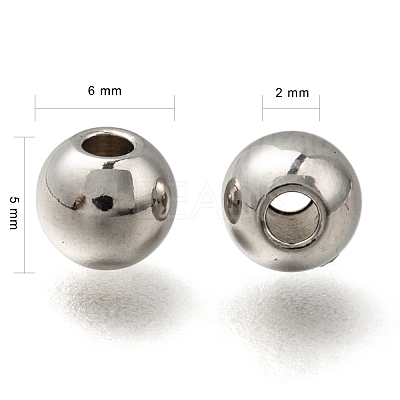 Tarnish Resistant 316 Stainless Steel Spacer Beads STAS-G176-46P-C-1