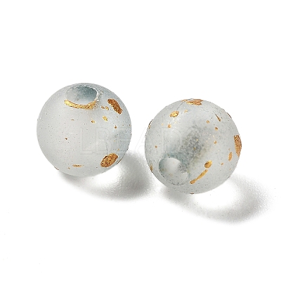 Frosted Transparent Acrylic Beads X1-OACR-F013-12F-1