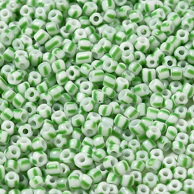6/0 Opaque Colours Seep Glass Seed Beads SEED-F003-04A-06-1