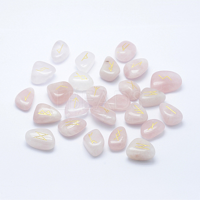Natural Rose Quartz Beads G-P351-04-1