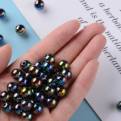 Opaque Acrylic Beads MACR-S370-D10mm-S002-1
