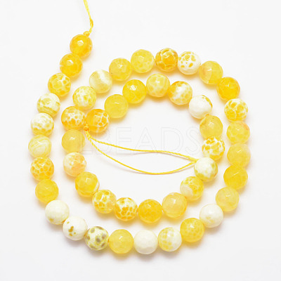 Natural Fire Crackle Agate Bead Strands X-G-K166-07F-8mm-07-1