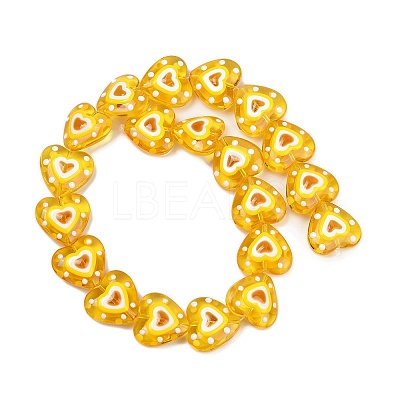 Handmade Lampwork Beads Strands LAMP-R004-06B-06-1