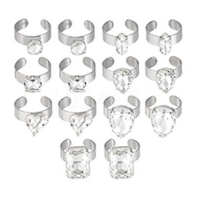 304 Stainless Steel Cuff Rings RJEW-PH01323-1