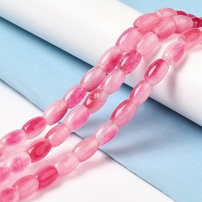 Natural Dyed White Jade Beads Strands X-G-M402-A01-05-1