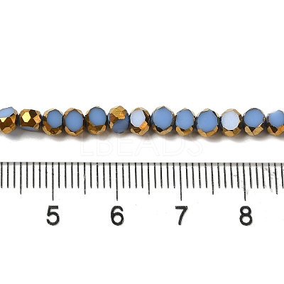 Electroplate Glass Beads Strands X-EGLA-P061-01A-08-1