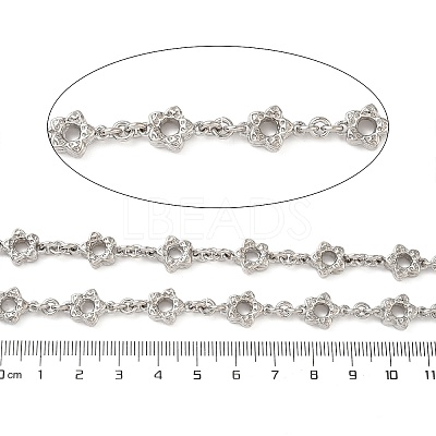 Alloy Flower Link Chains LCHA-L002-03P-1
