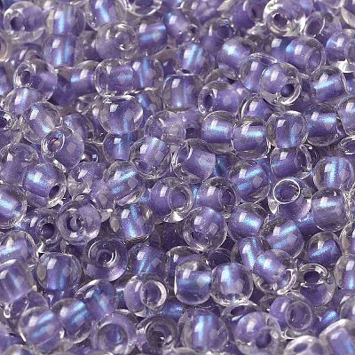 6/0 Transparent Inside Colours Glass Seed Beads SEED-P006-01A-14-1