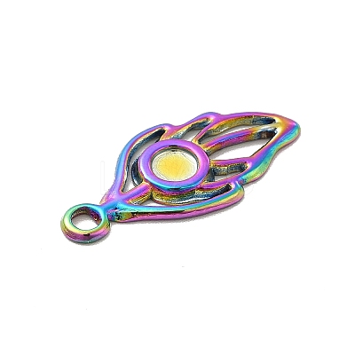 Ion Plating(IP) 304 Stainless Steel Pendant Cabochon Settings STAS-F282-13P-1