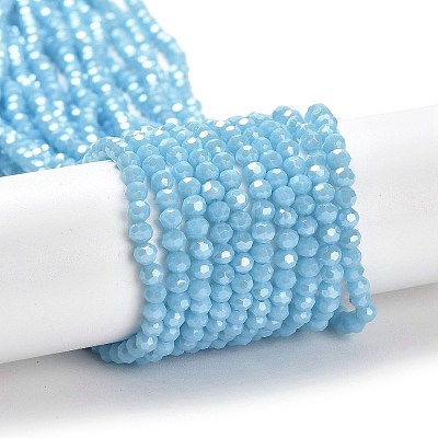 Electroplate Opaque Glass Beads Strands LS-EGLA-A035-P3mm-A08-1