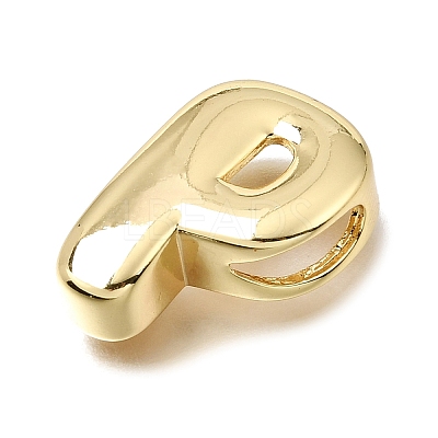 Brass Slide Charms KK-E802-33G-P-1
