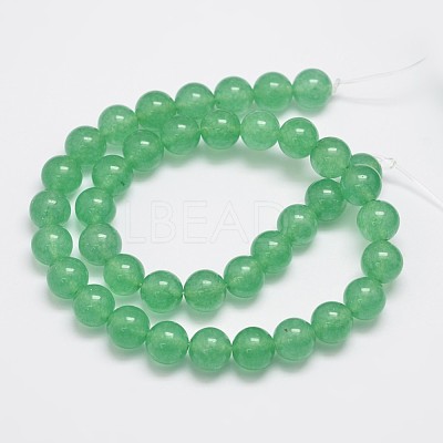 Natural & Dyed Malaysia Jade Bead Strands G-A146-10mm-A04-1