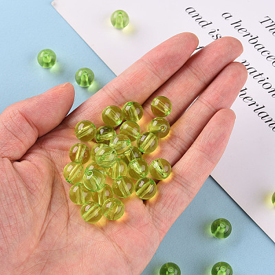 Transparent Acrylic Beads MACR-S370-A10mm-729-1